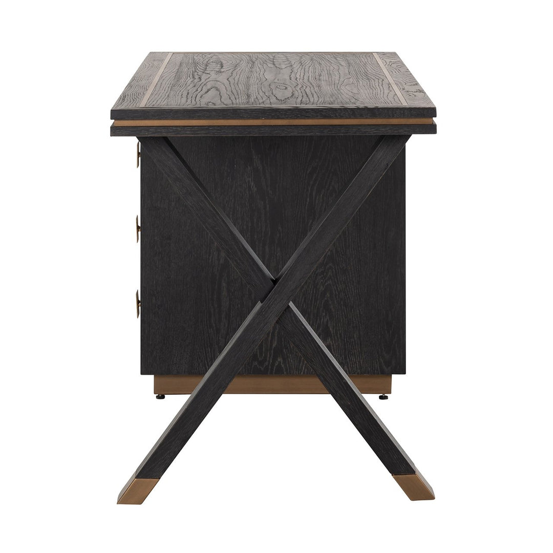Hunter black rustic desk