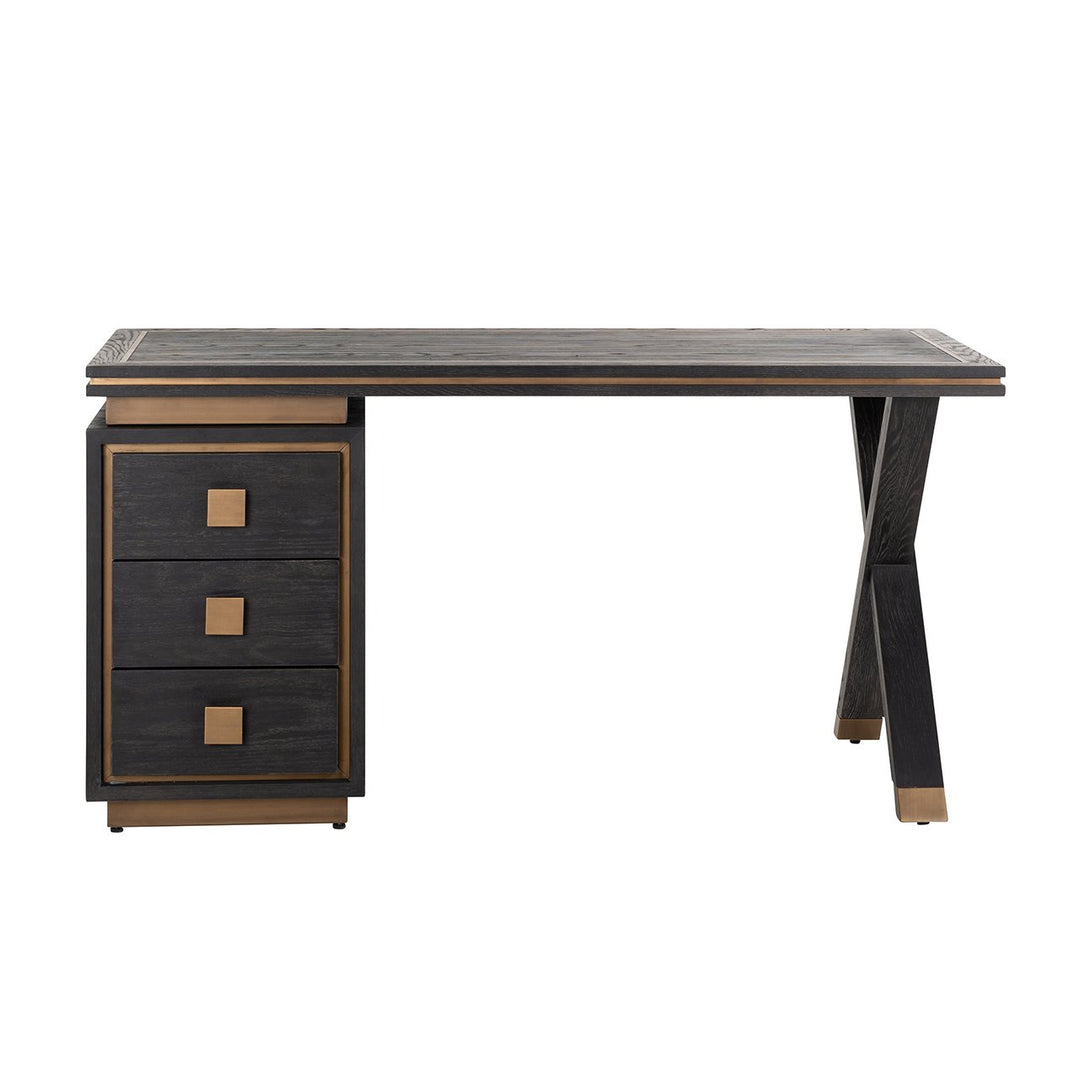 Hunter black rustic desk