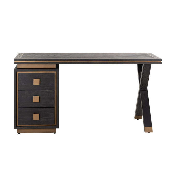 Hunter black rustic desk