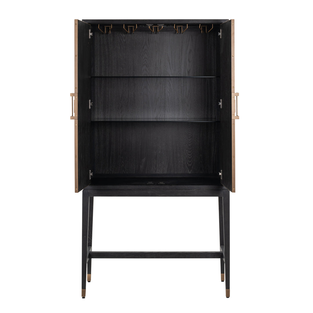 Richmond Wandkast Bloomville Brass Shagreen