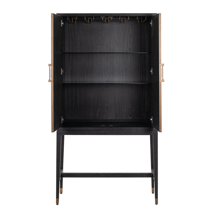Richmond Wandkast Bloomville Brass Shagreen