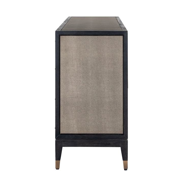 Dresser Bloomville brass shagreen