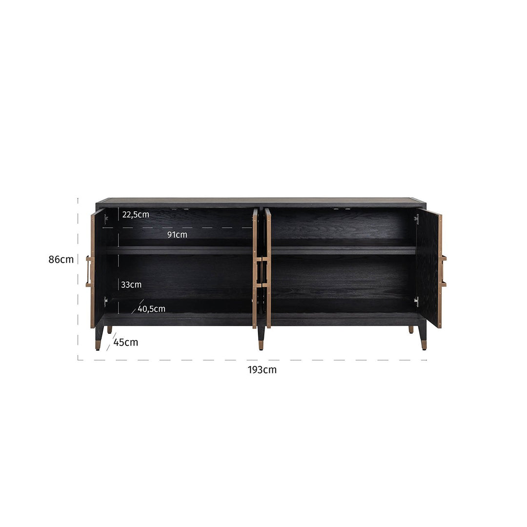 Dresser Bloomville brass shagreen