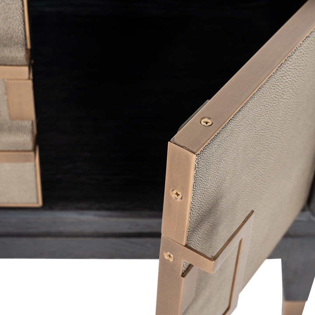 Richmond TV-meubel Bloomville Brass Shagreen