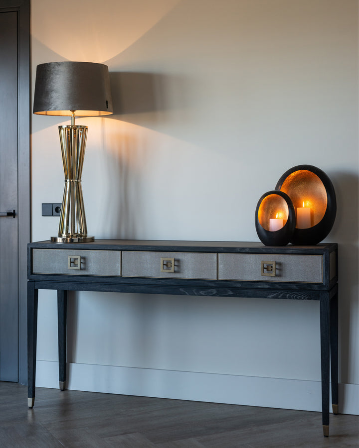 Konsole Bloomville Messing Shagreen