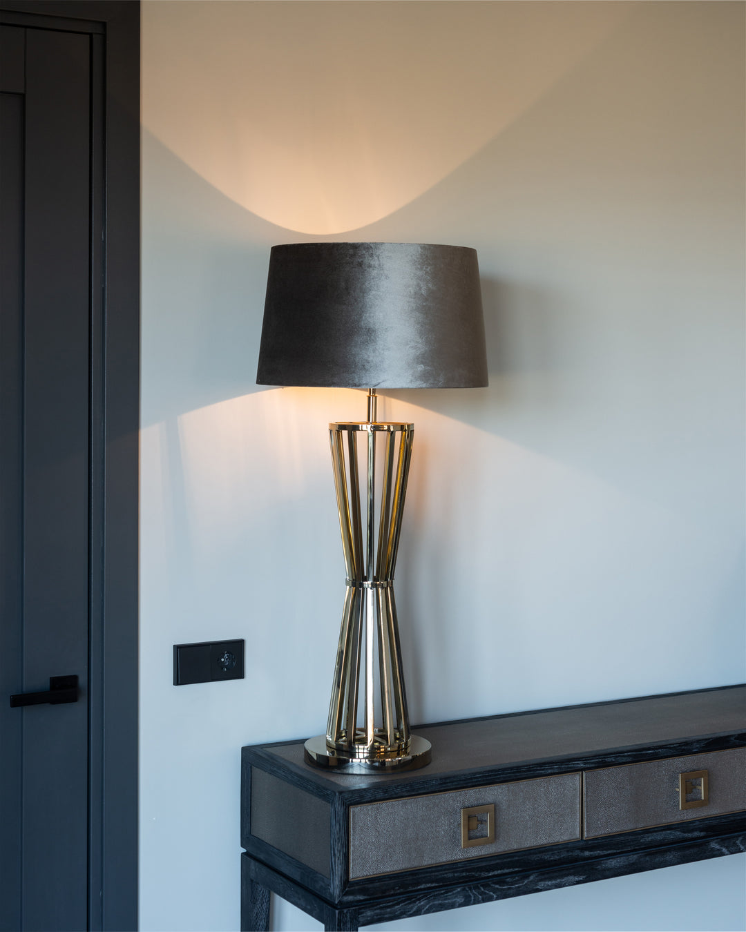 Konsole Bloomville Messing Shagreen