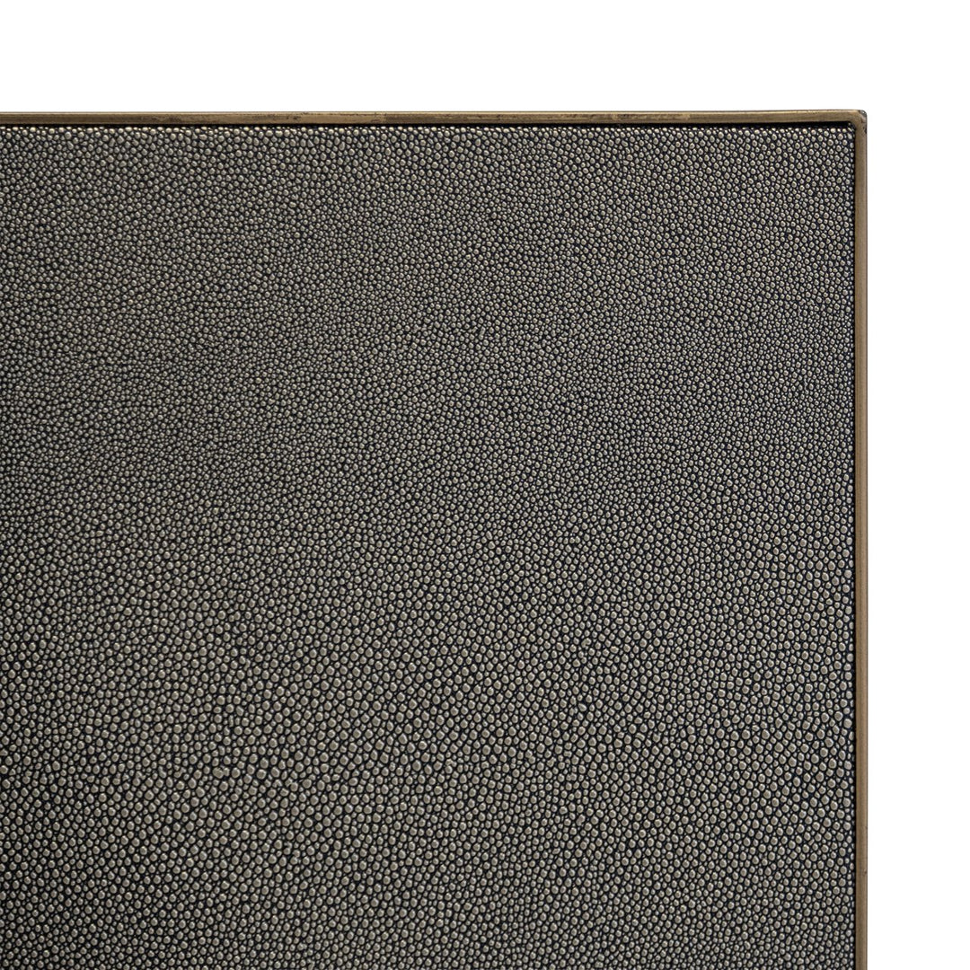 Eettafel Bloomville brass shagreen incl. glass top 230