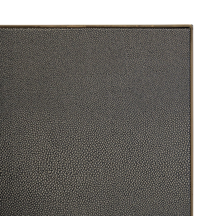 Eettafel Bloomville brass shagreen incl. glass top 230