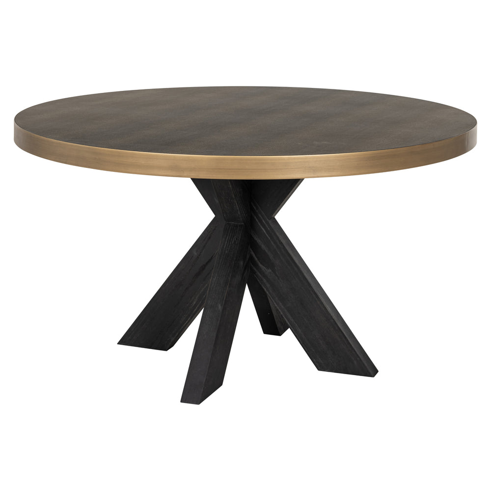 Richmond Eettafel Bloomville Ø 140 cm, Brass Shagreen - productweergave | CéJor Wonen