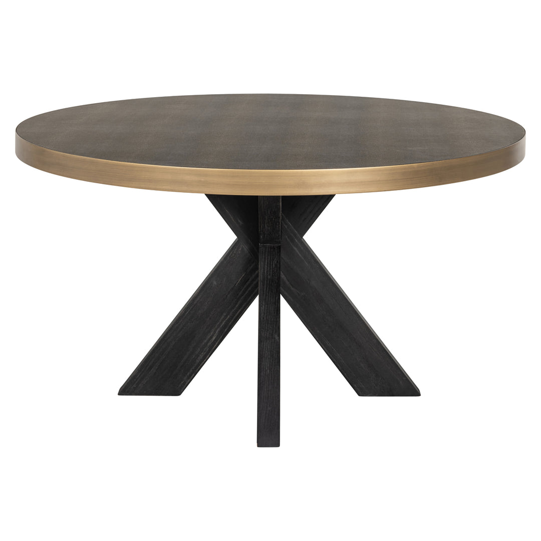 Richmond Eettafel Bloomville Ø 140 cm, Brass Shagreen - productweergave | CéJor Wonen