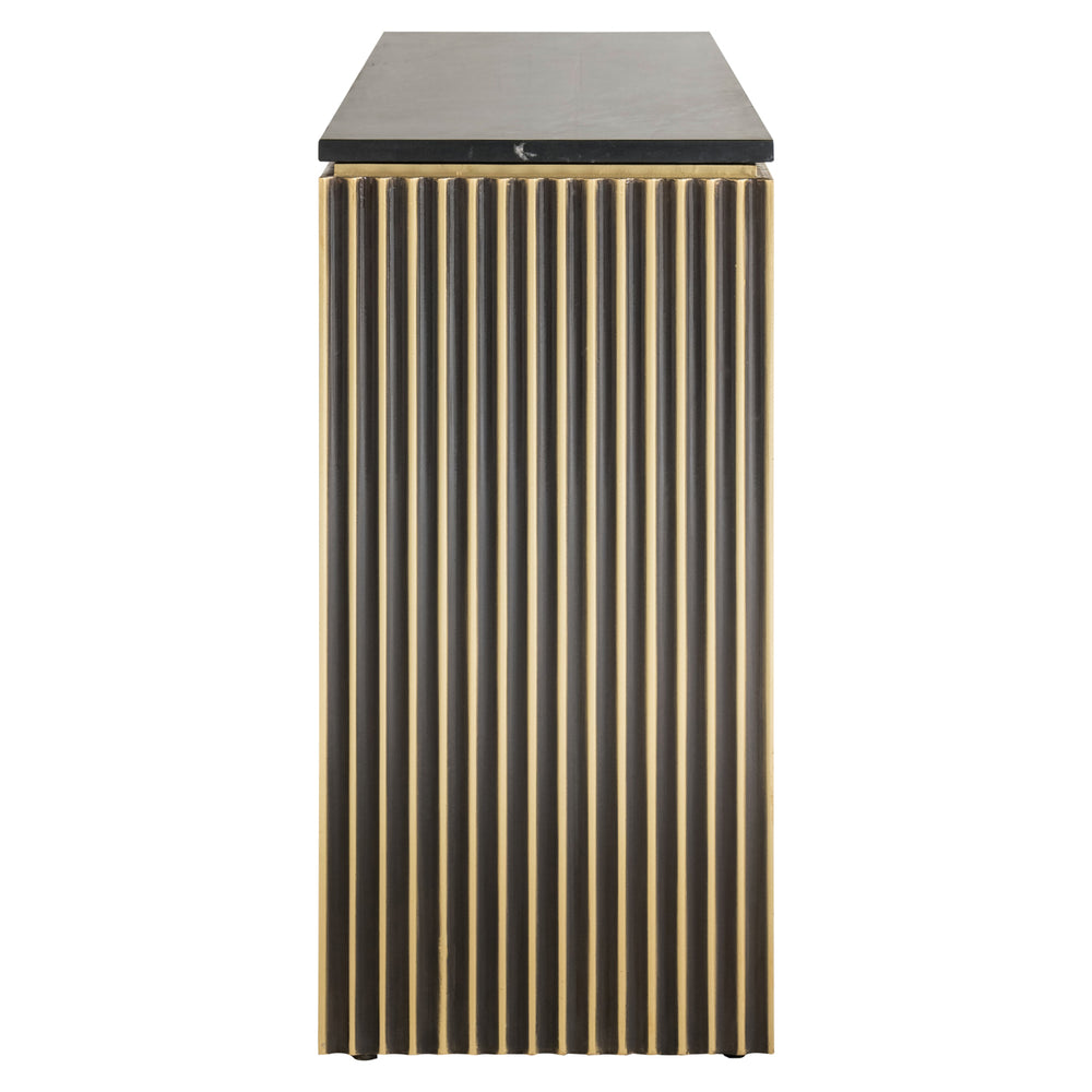 Richmond Dressoir Les Arcs, geborsteld goudkleurig - productweergave | CéJor Wonen