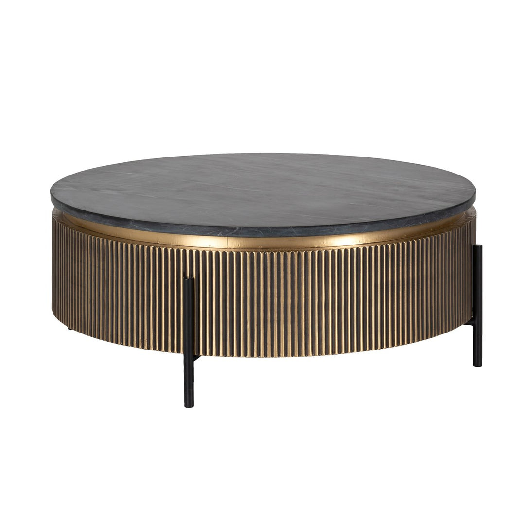 Ironville gold 90Ø coffee table