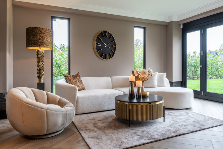 Ironville gold 90Ø coffee table