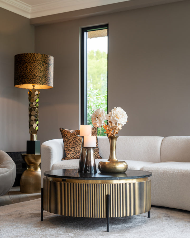 Ironville gold 90Ø coffee table