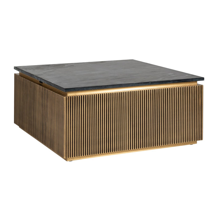 Ironville Gold-Couchtisch 90x90