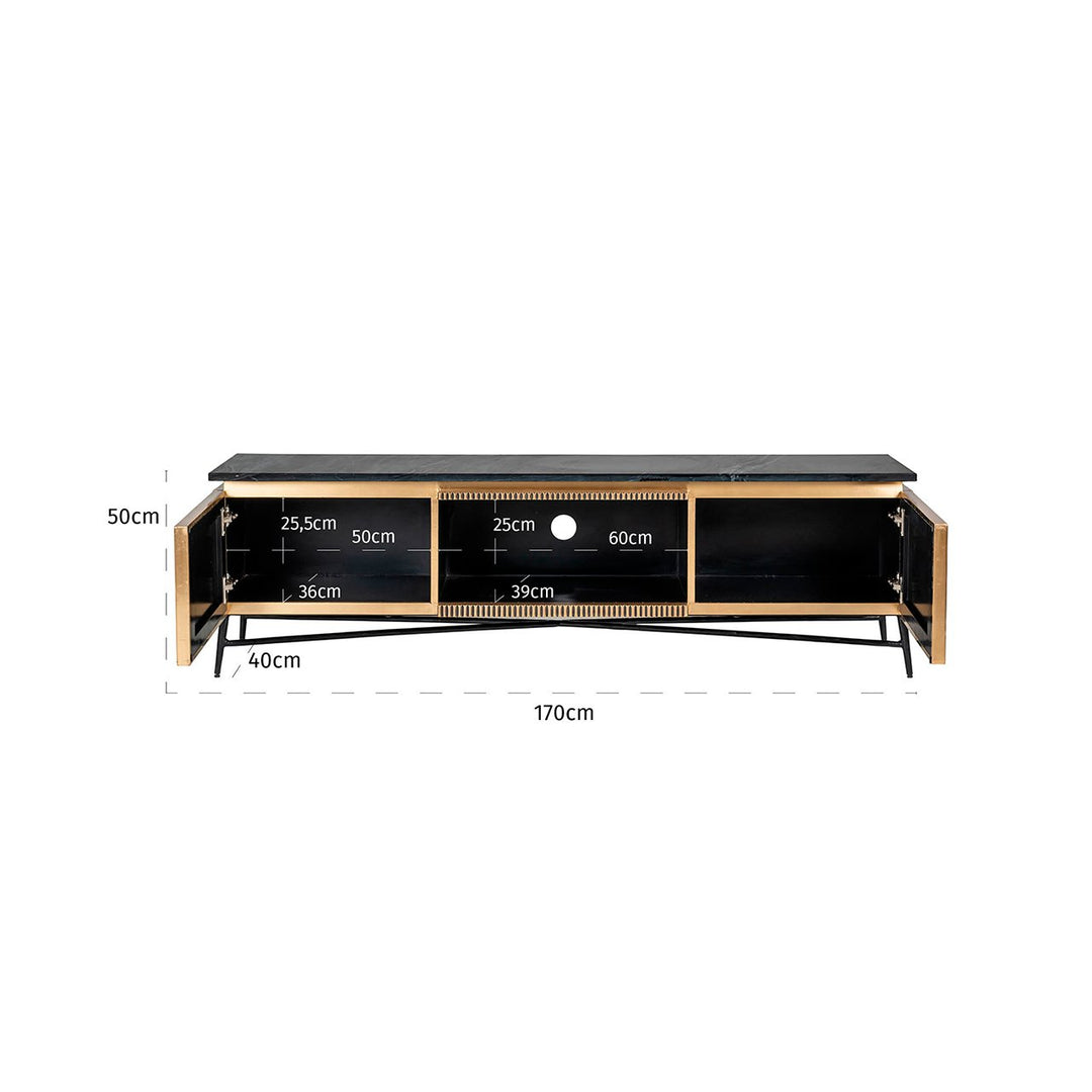 Ironville Gold-TV-Schrank