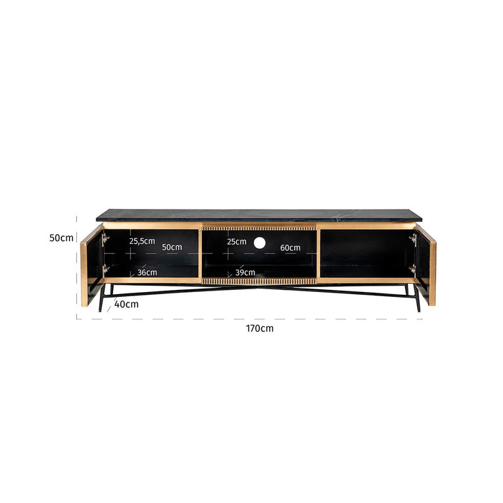 Ironville Gold-TV-Schrank