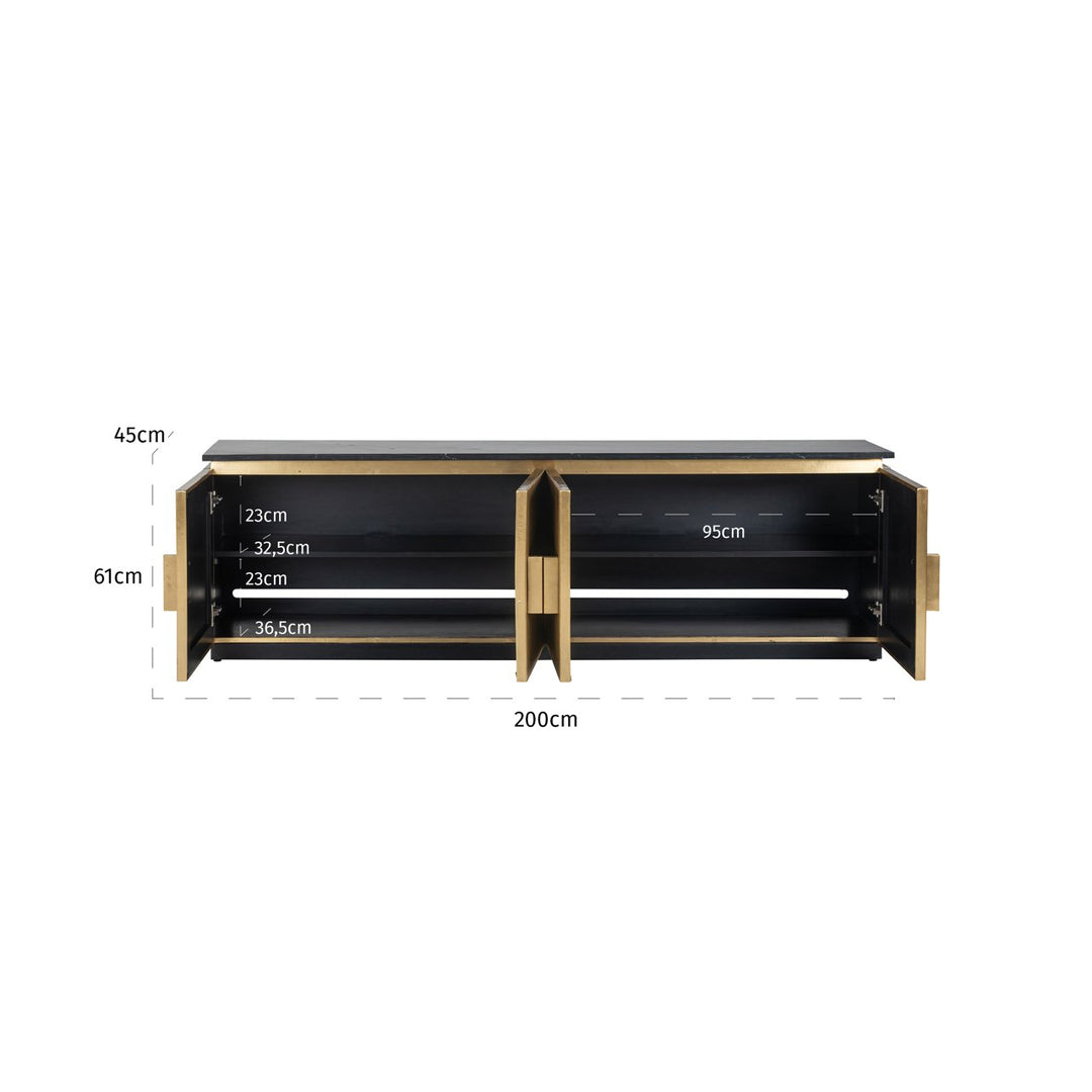 Ironville Gold-TV-Schrank