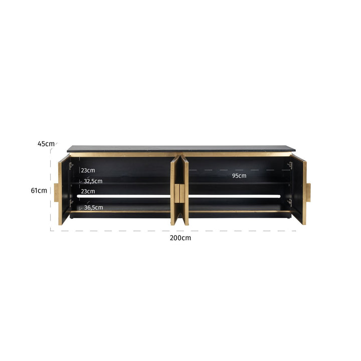 Ironville Gold-TV-Schrank