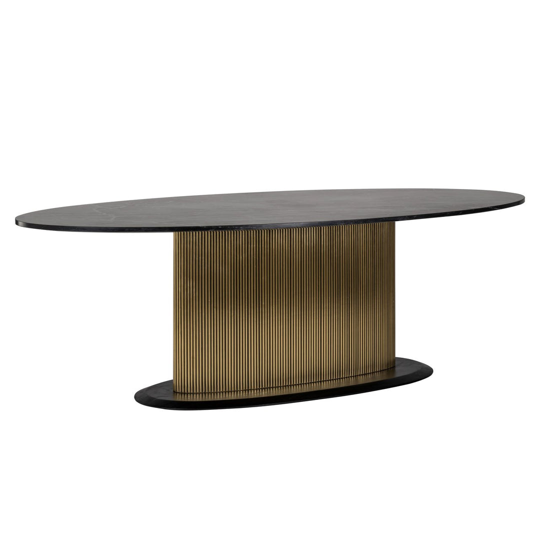 Eettafel Ironville gold oval 235