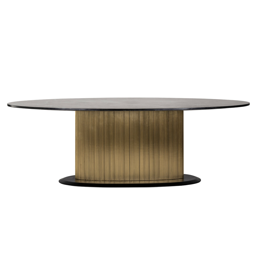 Richmond Eettafel Ironville Goud Ovaal 235cm