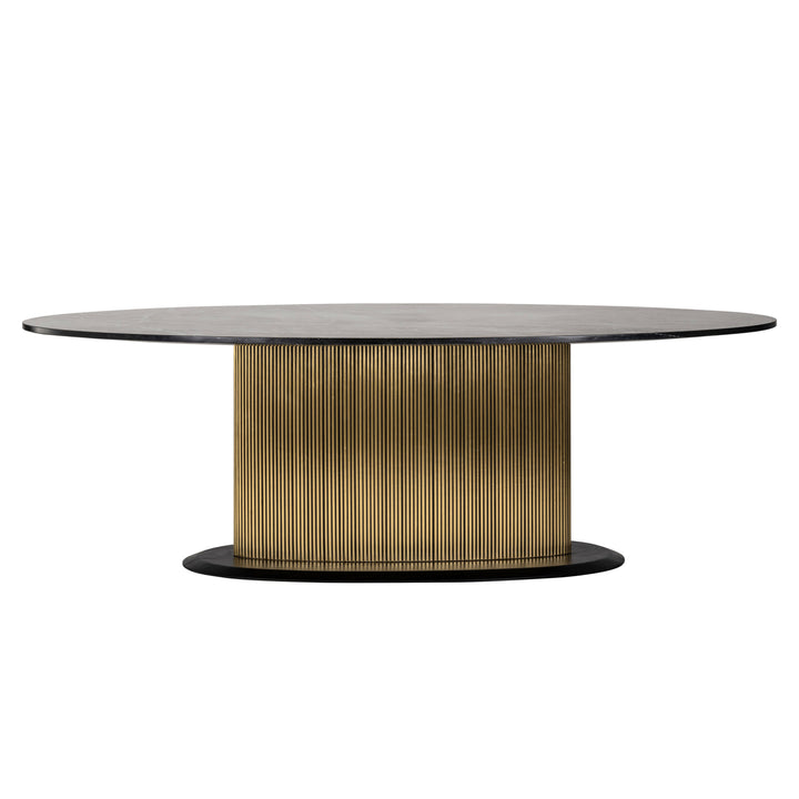 Richmond Eettafel Ironville Goud Ovaal 235cm