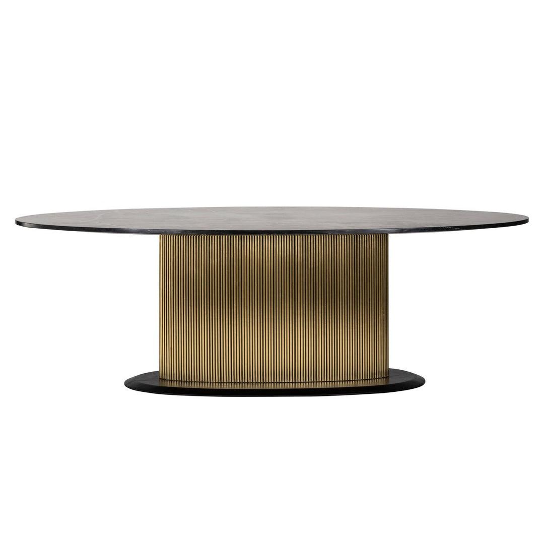 Eettafel Ironville gold oval 235