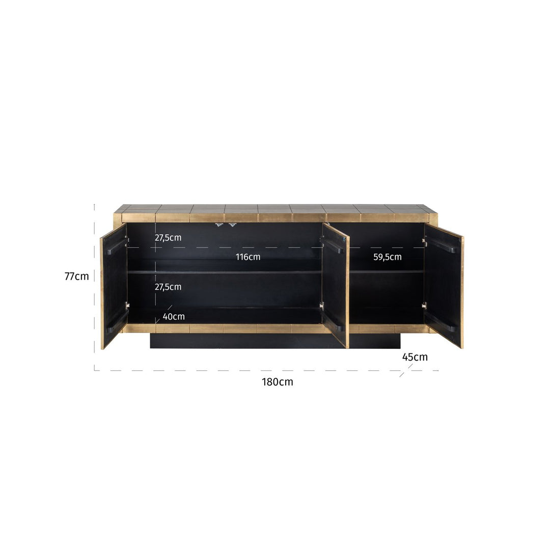 Dressoir Collada brushed gold