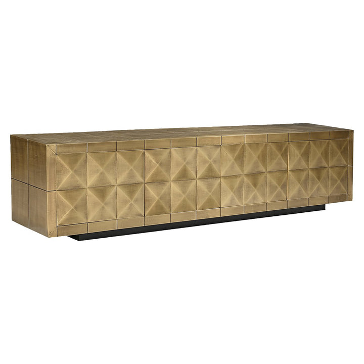 TV-dressoir Collada 4-deuren (Geborsteld Goud)