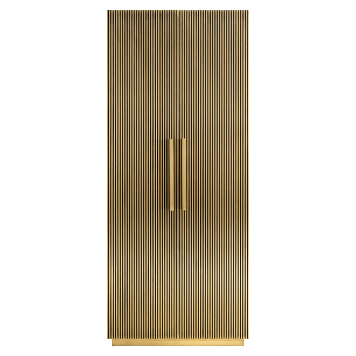 Ironville gold storage cabinet