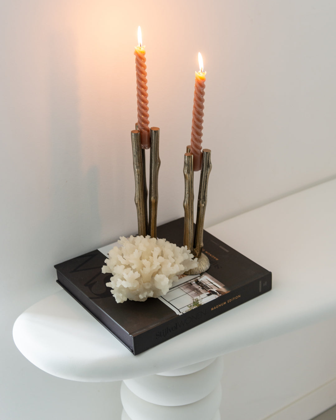 Console Bloomstone white 170