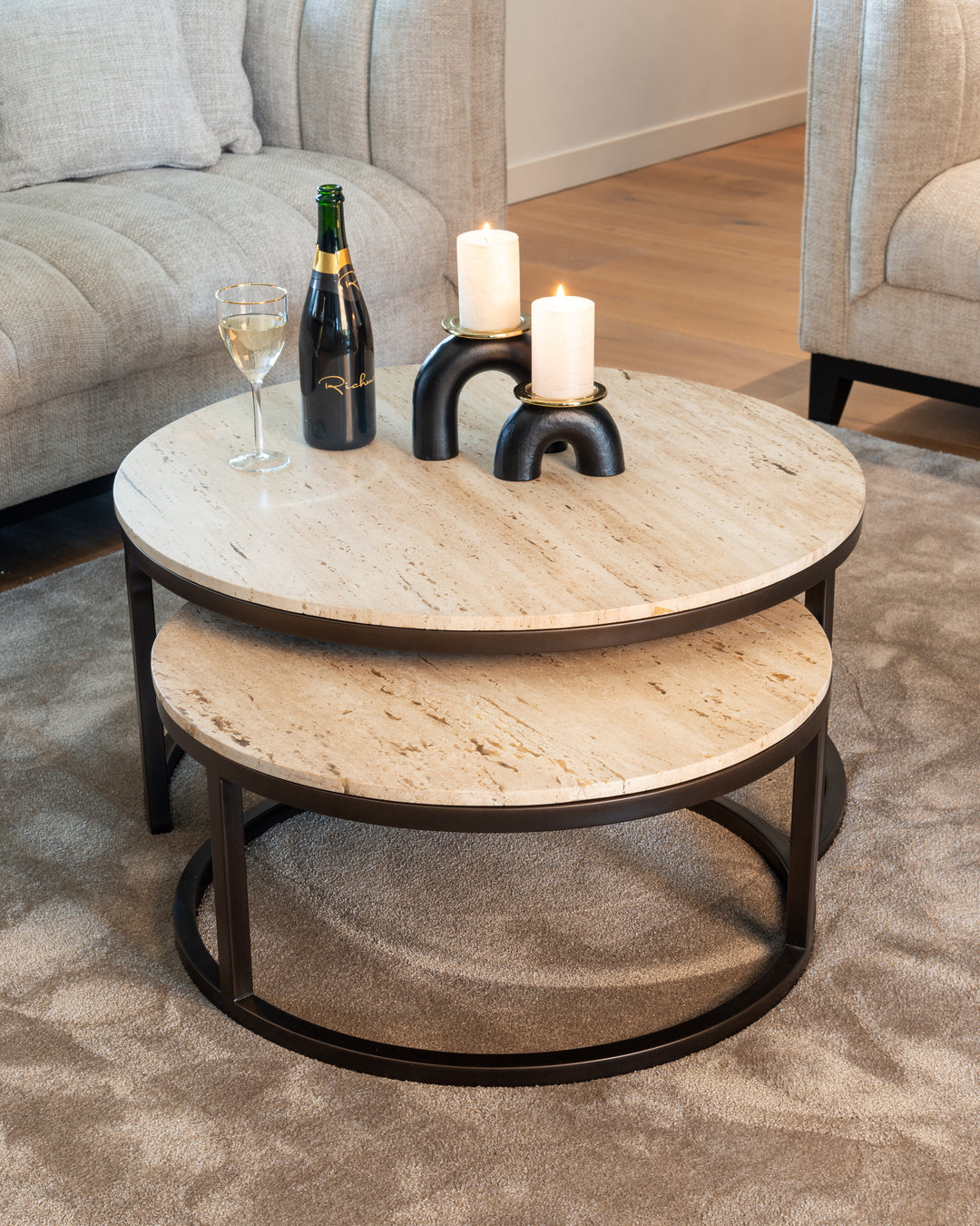Avalon bronze coffee table (Set of 2)