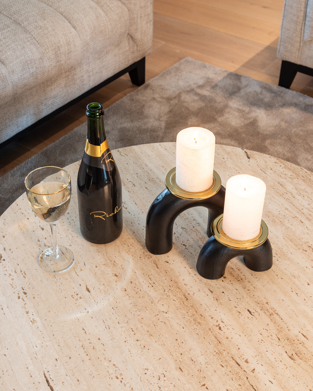 Avalon bronze coffee table (Set of 2)