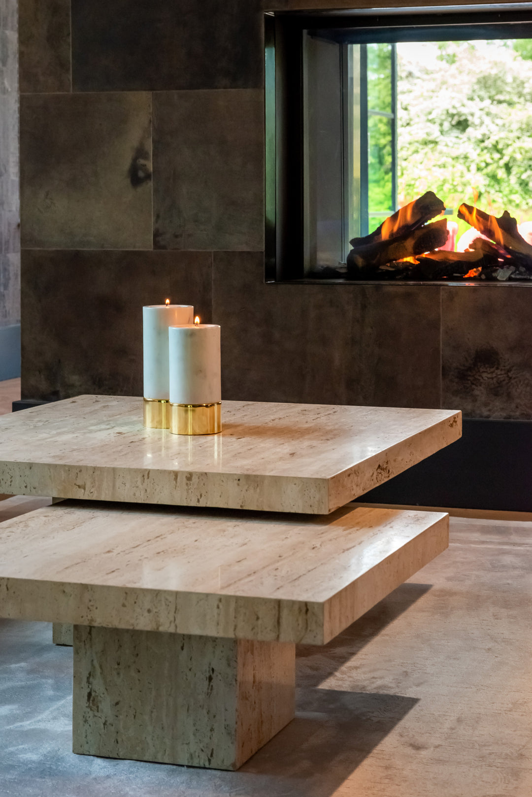 La Cantera beige coffee table (Set of 2)