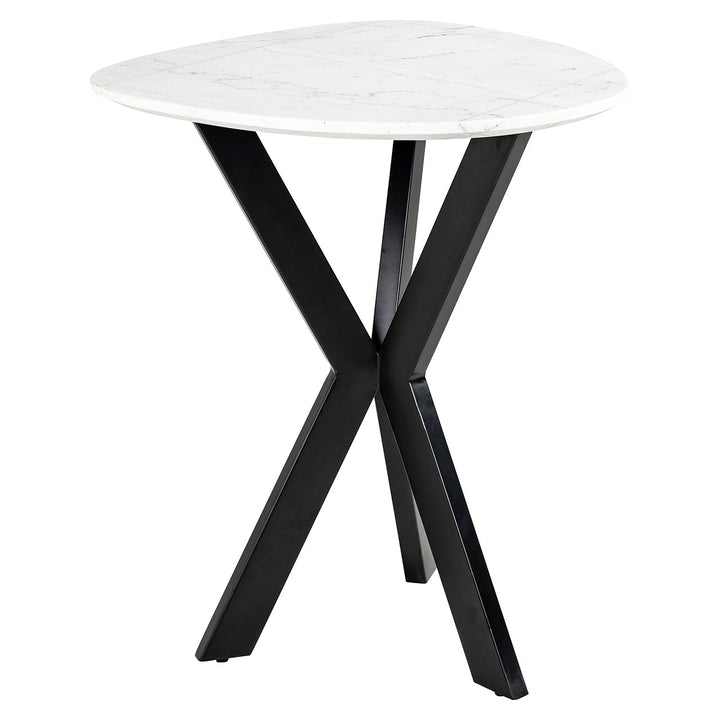 Side table Trocadero white (Black/white)