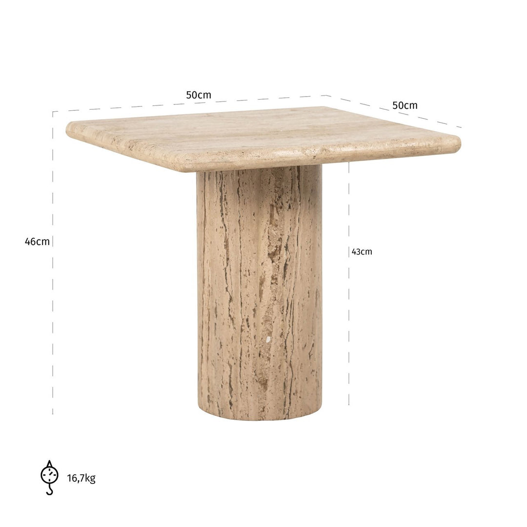 Bijzettafel Hampton sand
