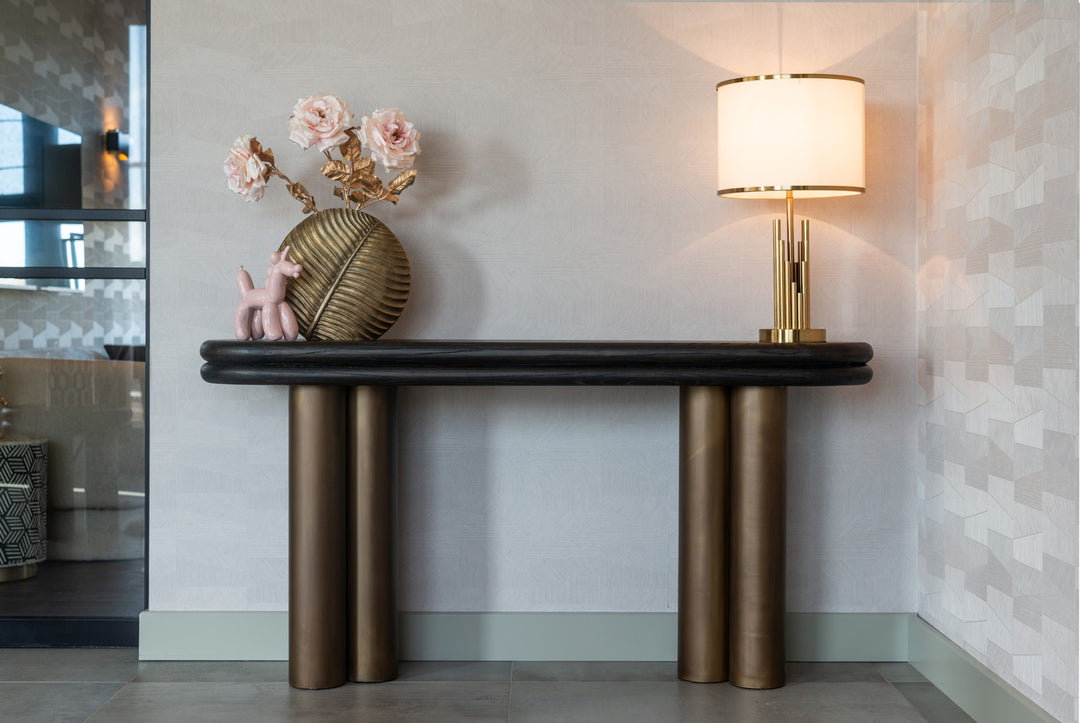 Console Macaron black rustic