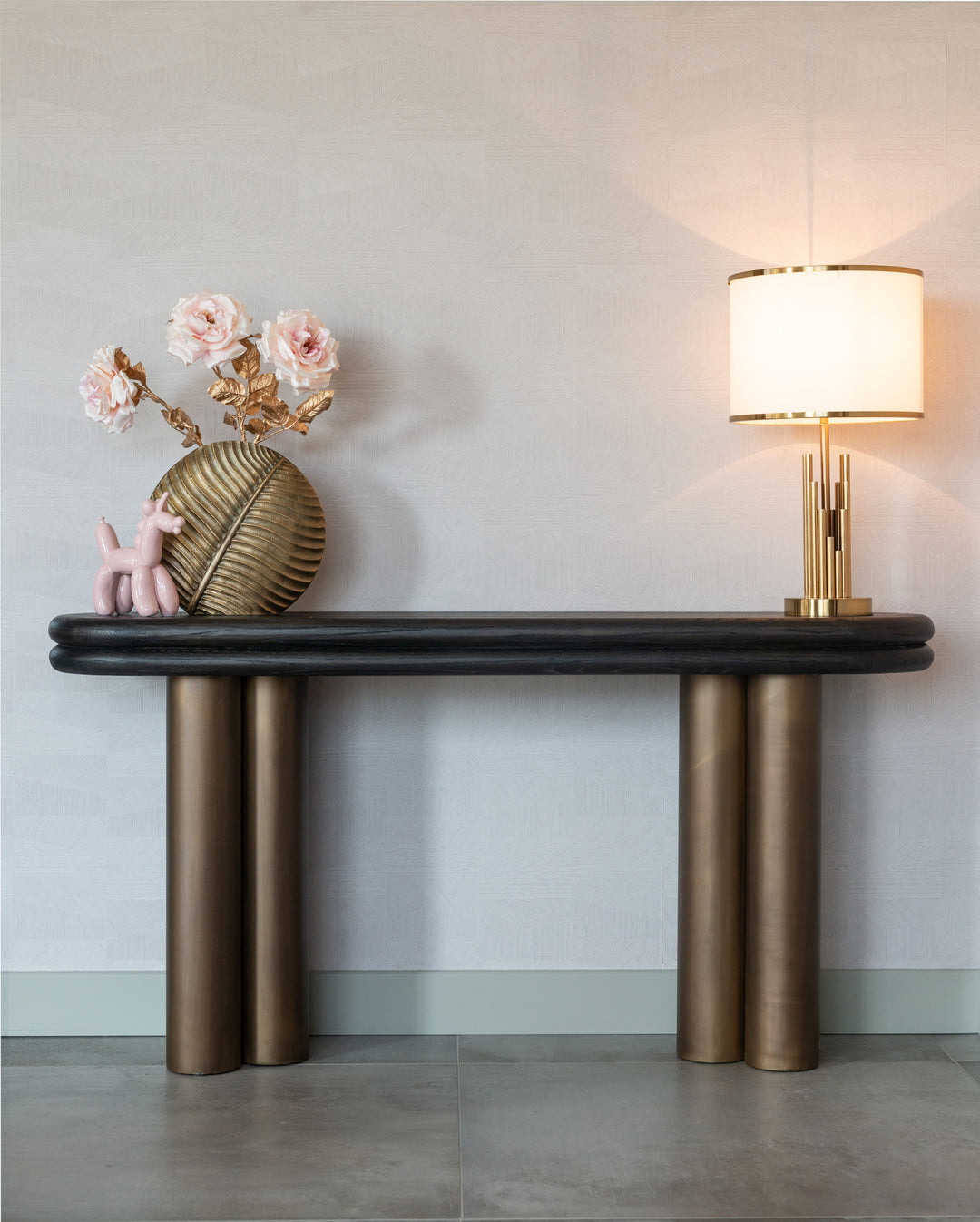 Console Macaron black rustic