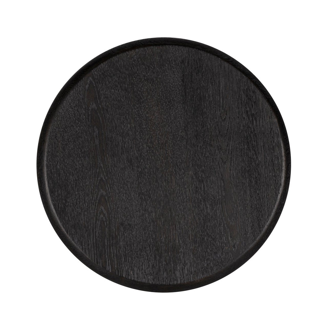 Bijzettafel Macaron black rustic