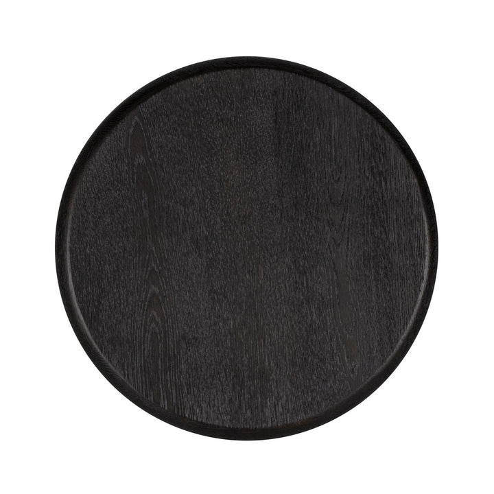 Bijzettafel Macaron black rustic