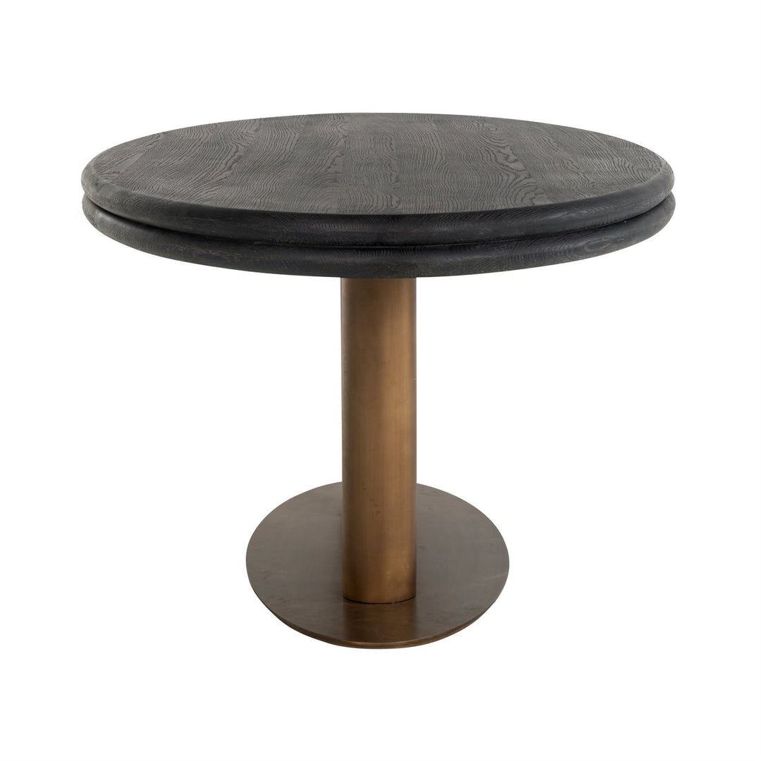 Eettafel Macaron black rustic oval 235