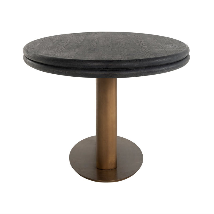 Eettafel Macaron black rustic oval 235