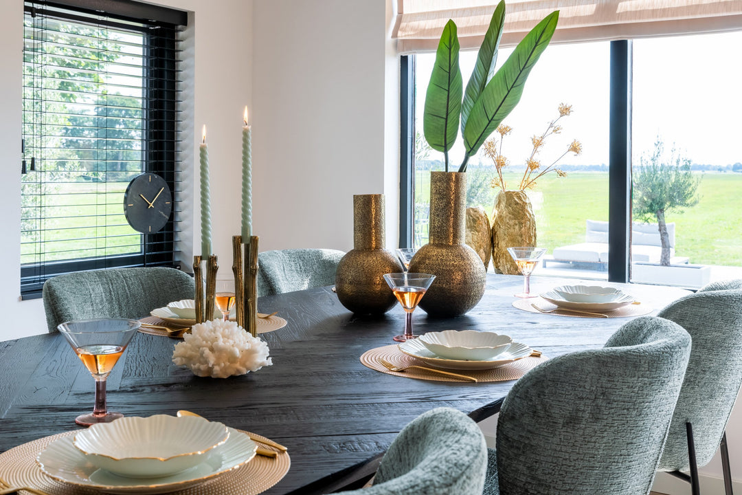 Dining table Hayley dark coffee 280