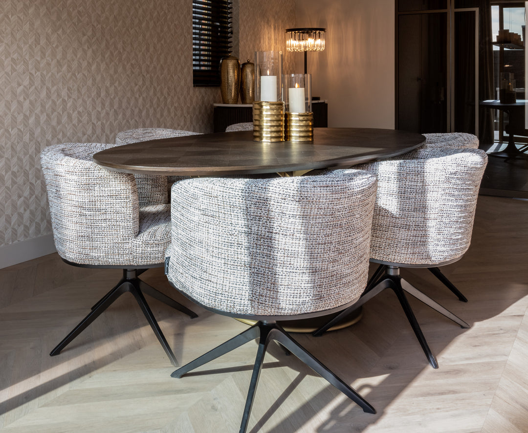 Eetkamerstoel Cheyenne trendy nature swivel