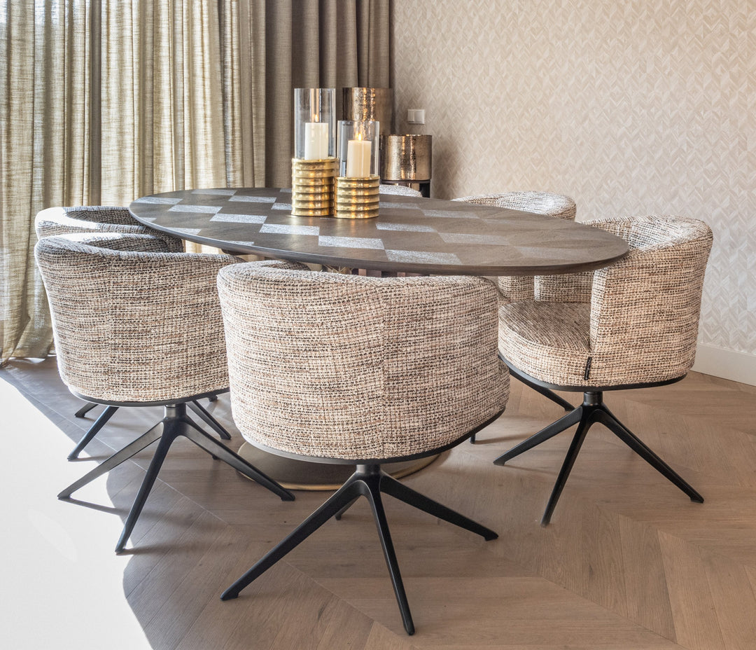 Eetkamerstoel Cheyenne trendy nature swivel