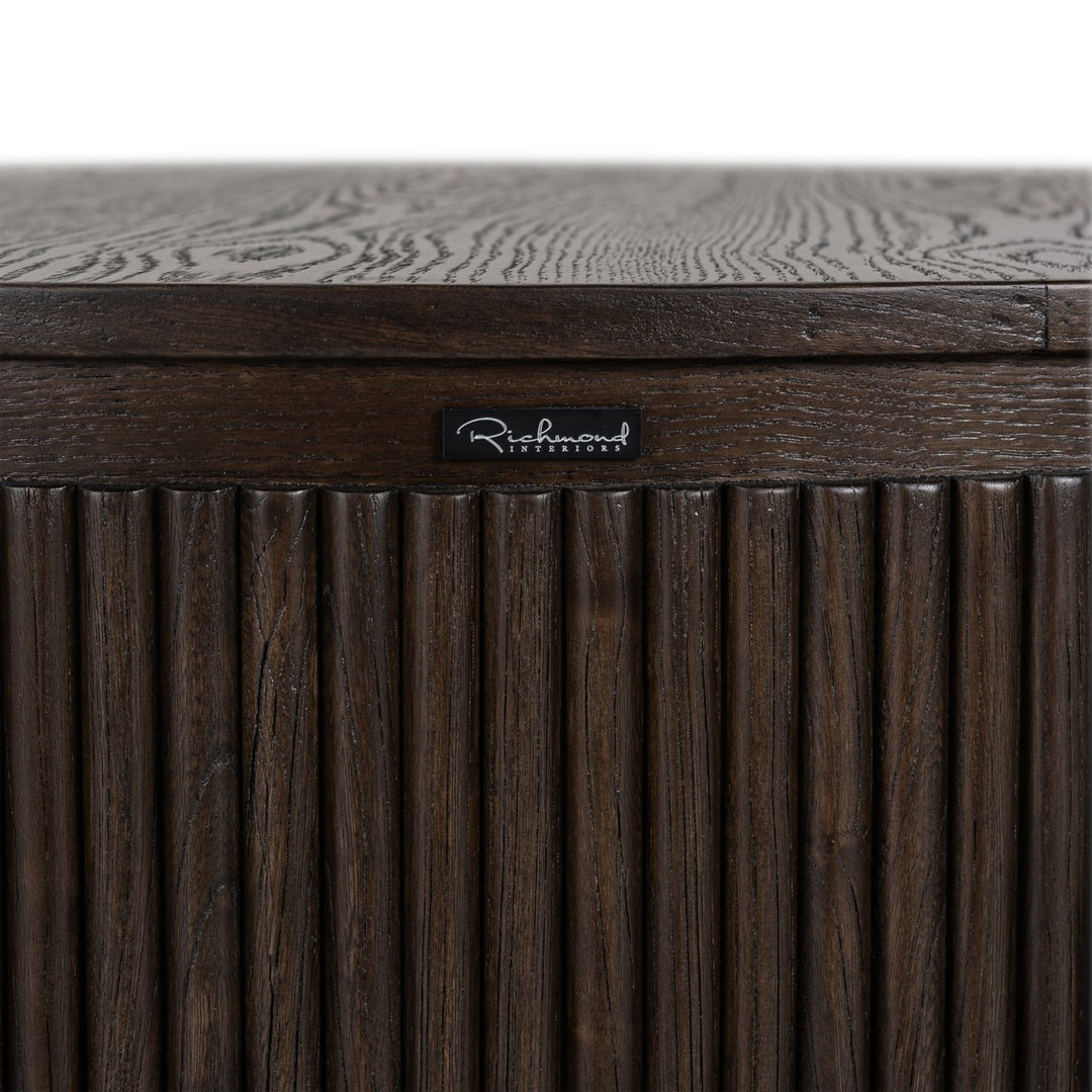 Luxor brauner Couchtisch 95Ø