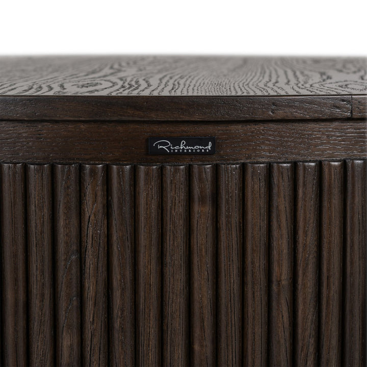 Luxor brauner Couchtisch 95Ø