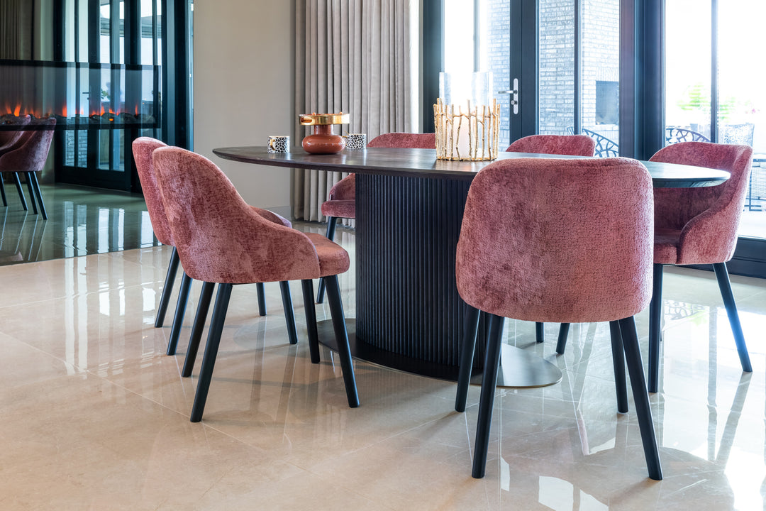 Eettafel Luxor brown oval 235