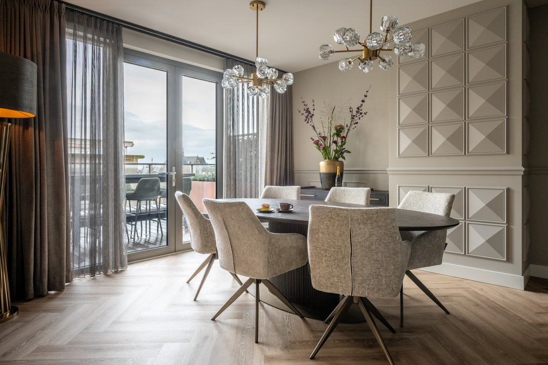 Eettafel Luxor brown oval 235