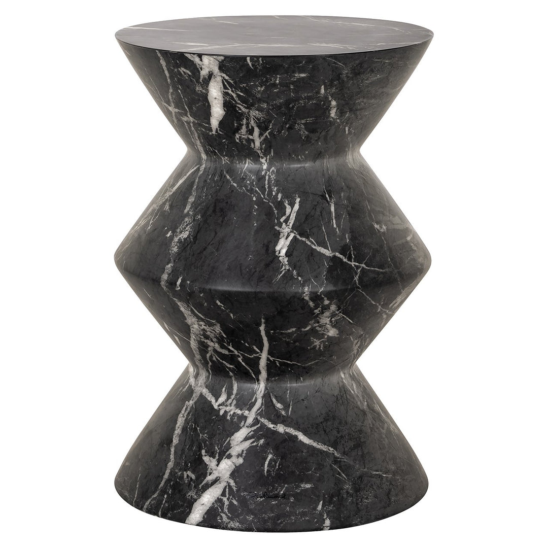Side table Bosco faux black marble (Black)